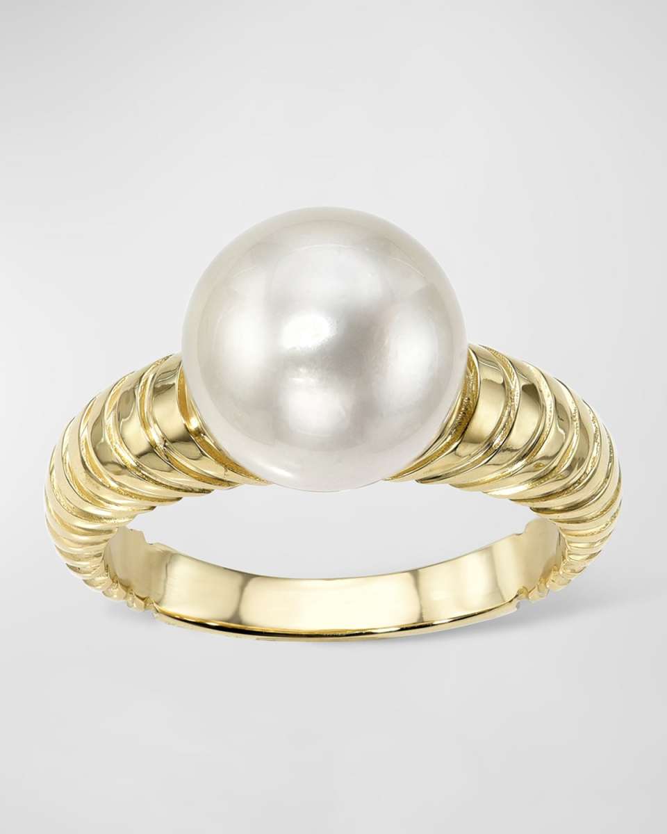Classic South Sea Pearl Modern Love Ring